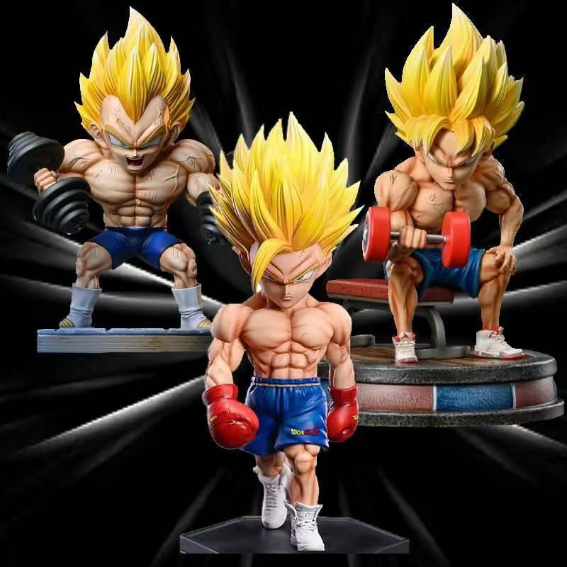 Fitness Dragon Ball Super Saiyan Broly Turtle Immortal Sun Gohan Goku Vegeta Figure Scenery Ornament