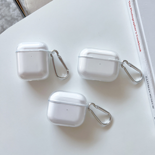 Factory applicable airpods3/2 generation protective case transparent drop-resistant Apple pro2 earphone soft case tpu material