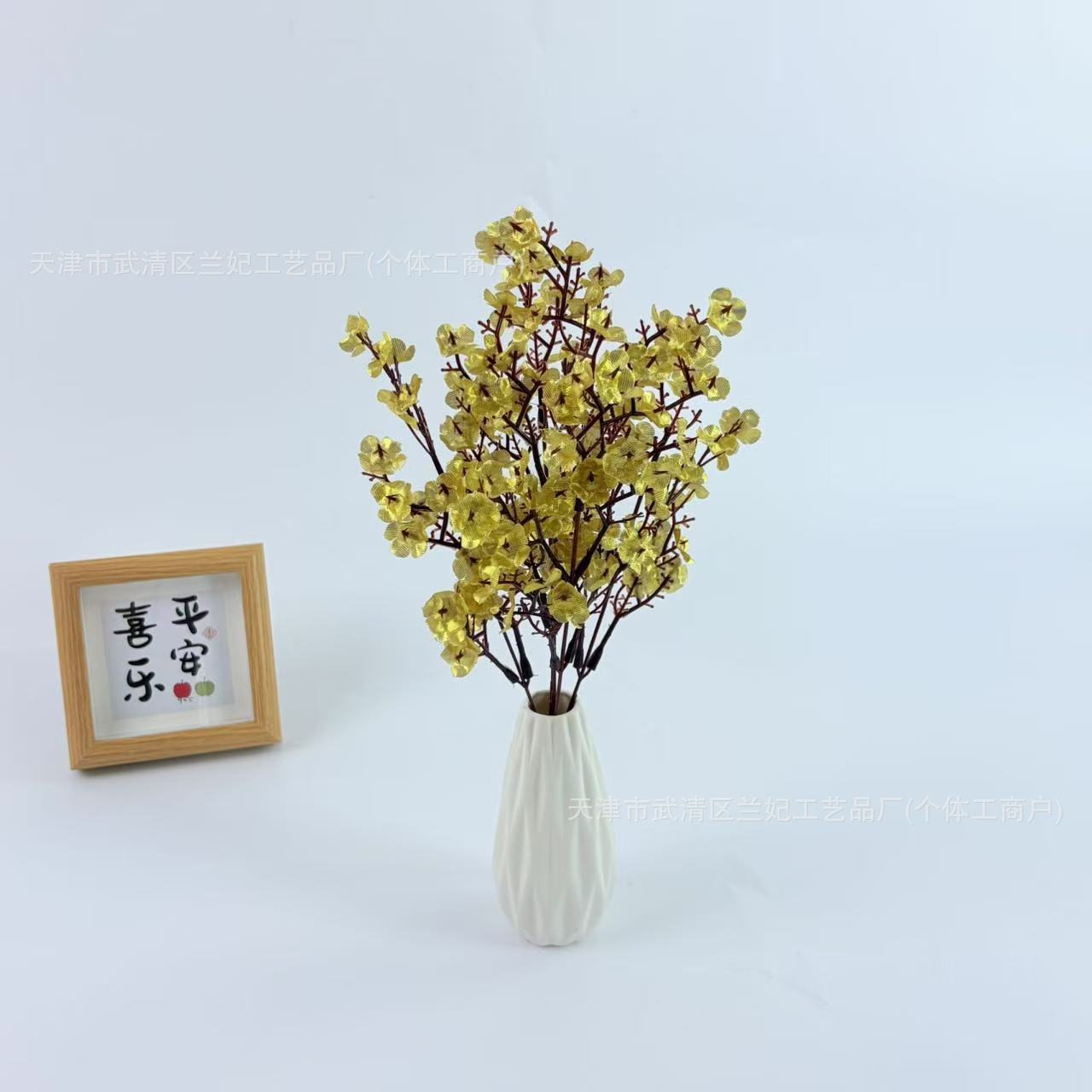 Cinco tiendas de seda cubiertas con estrellas celestes para la decoración de boda flor imitación flor al por mayor floral floral paisaje del centro comercial paisaje transfronterizo image 16