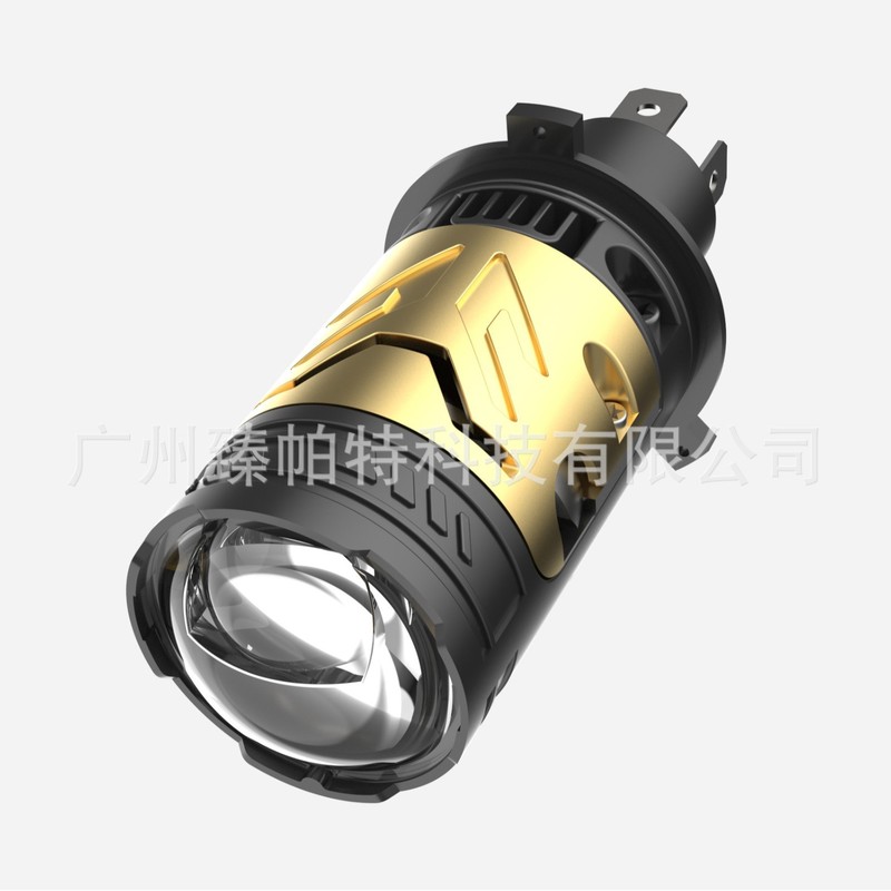 跨境热销汽车LED大灯H4双光透镜直插式远近一体电磁阀变光激光灯|undefined