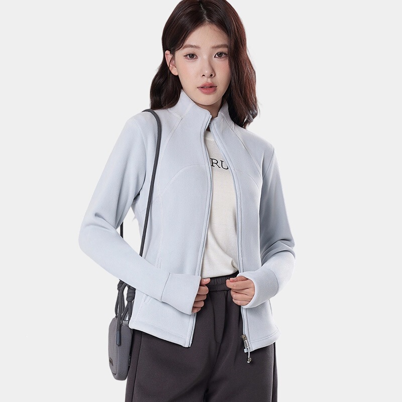 Slim-Fit Waist-Cinching Jacket with a High-End Feel, Suitable for Petite Figures, Made of Fleece, Can Be Worn as an Inner or Outer Layer, Slim-Fit and Flattering Sweatshirt Top for Women Slim-Fit Waist-Cinching Jacket with a High-End Feel, Suitable for Petite Figures, Made of Fleece, Can Be Worn as an Inner or Outer Layer, Slim-Fit and Flattering Sweatshirt Top for Women
