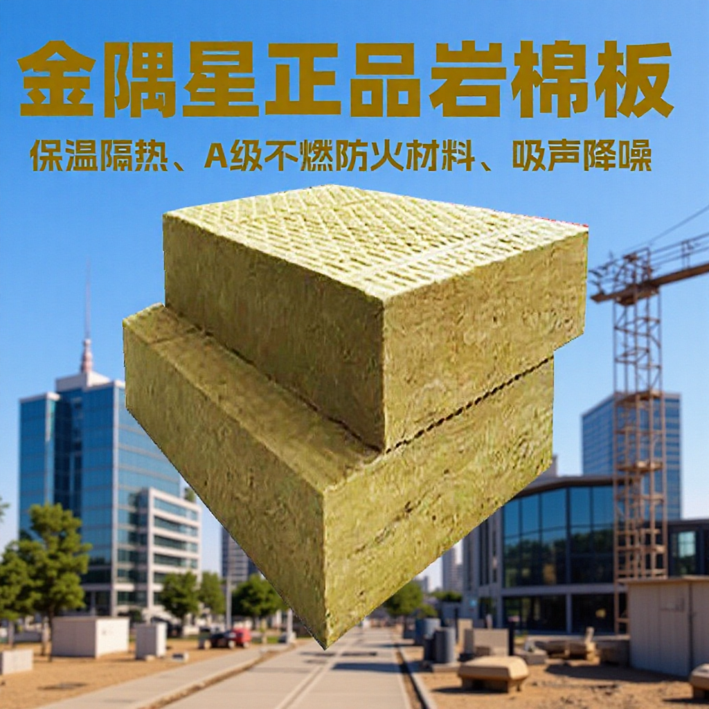 金隅星岩棉保温板A1级不燃防火材料幕墙保温填充隔热憎水耐高温