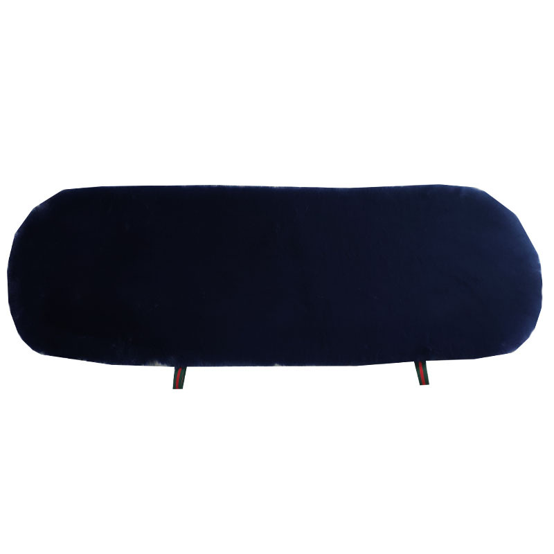 Autumn and Winter encryption thickened imitation rabbit fur three-piece car cotton cushion square cushion imitation wool car cushion without back cushion