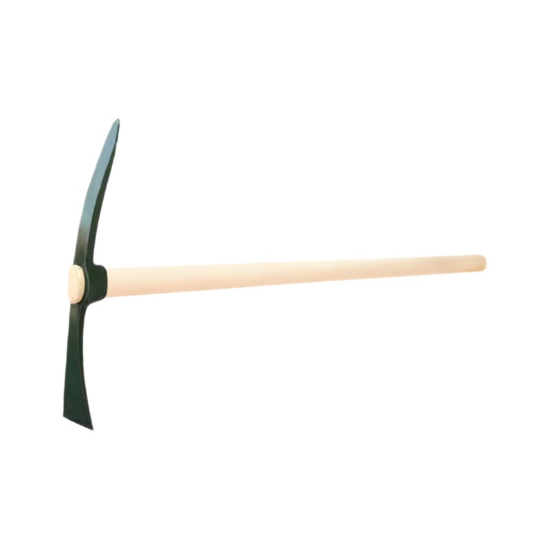 Espesor de doble cabeza pico ferrocarril multifuncional al aire libre de acero de punta plana pico herramientas agrícolas de doble propósito de acero de manganeso grande Cruz pico