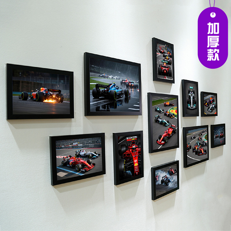 Nuevo póster de Fórmula 1 Fans regalo de pared marco de fotos combinación de fondo de decoración de pared de fotos image 17