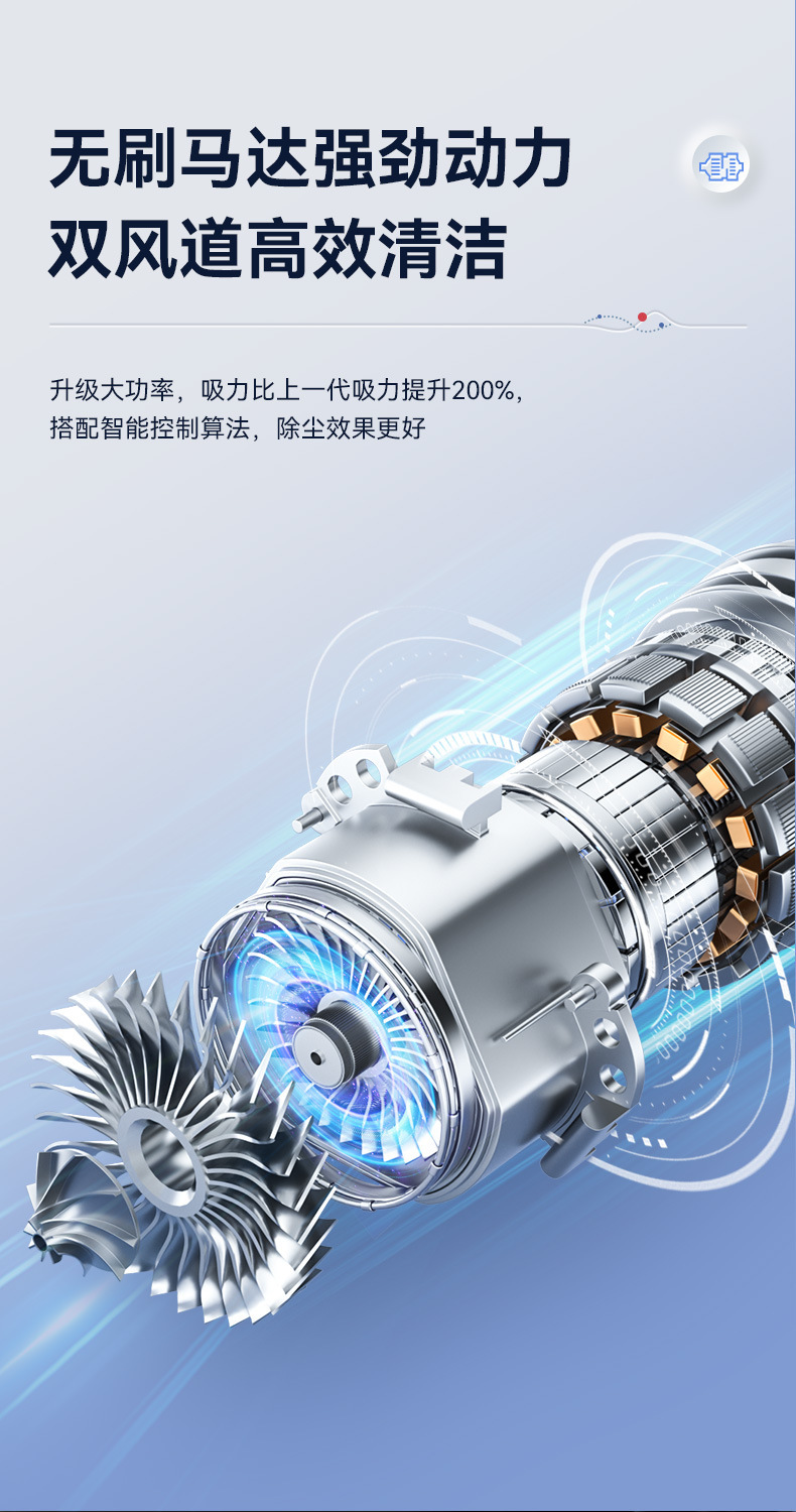 Car vacuum cleaner blowing and suction integrated wireless large suction hand-held small car portable brushless mini vacuum cleaner