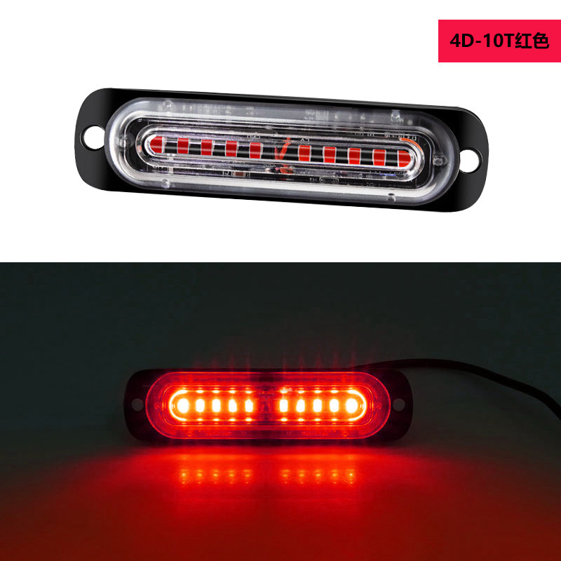 12 - 24V Lámpara lateral del camión 10LED lámpara de red de luz de advertencia intermitente del automóvil image 6