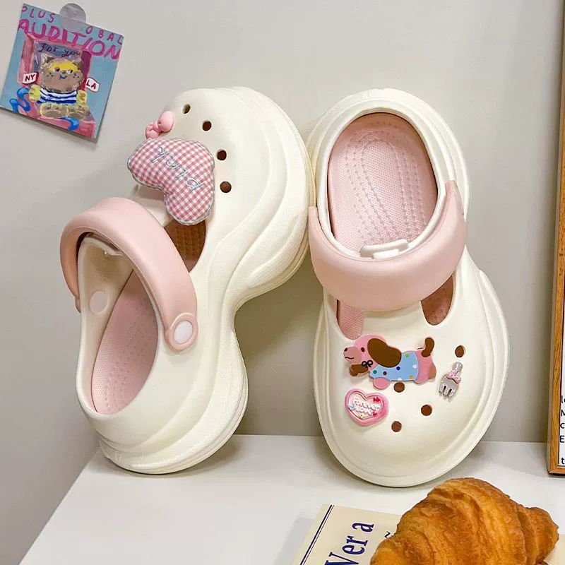 Весенние сандалии 2025 года, модные, универсальные, дышащие, с поддержкой свода стопы, на толстой подошве из ЭВА.