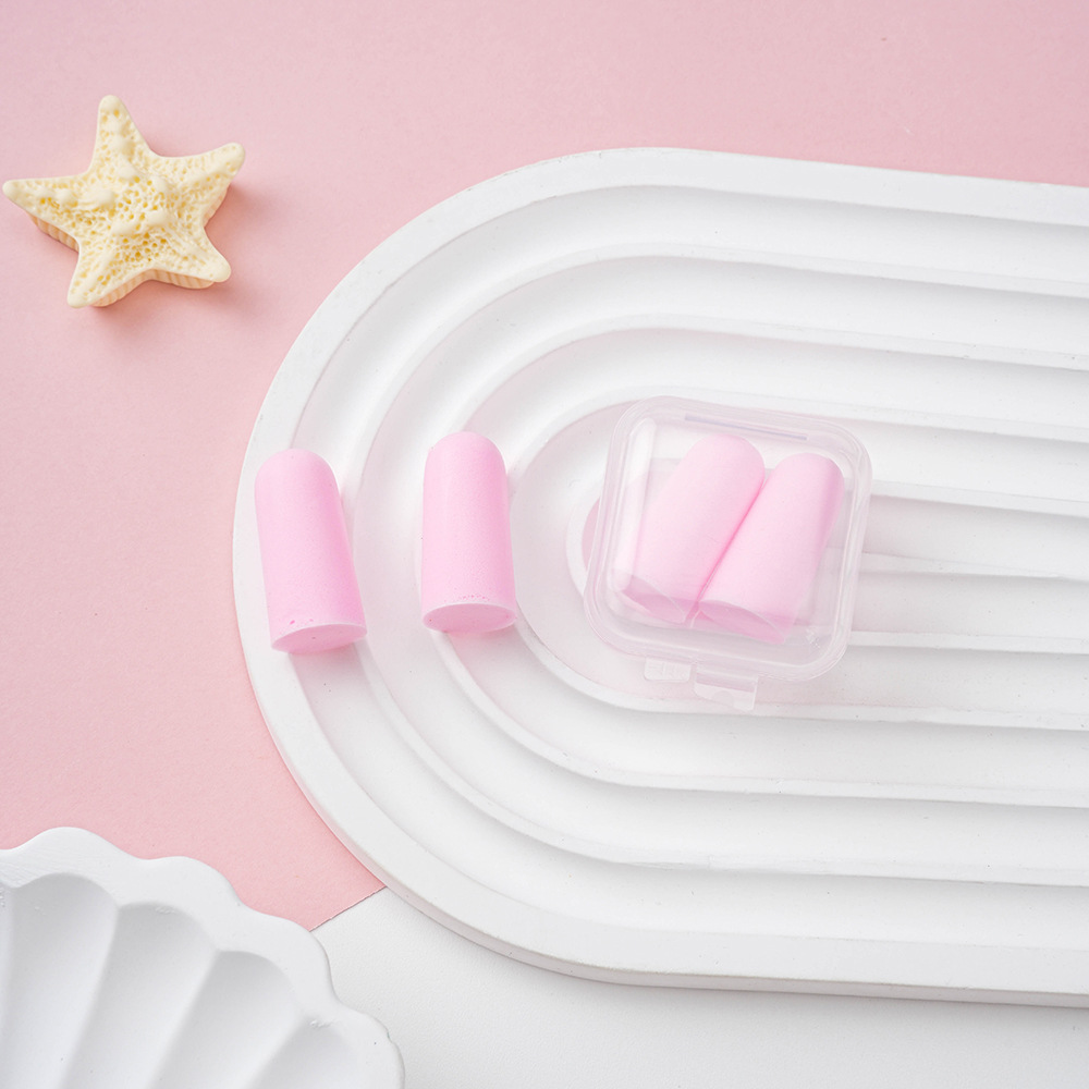 "Boxed" earplugs - pink