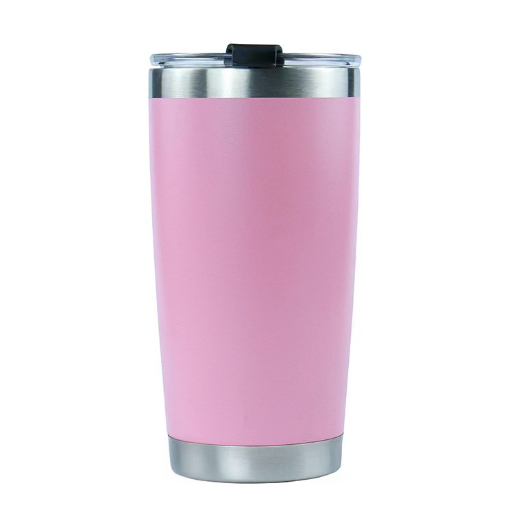 Spot transfronterizo 20oz taza de automóvil taza de aislamiento 304 taza de hielo de acero inoxidable taza de vacío de doble capa