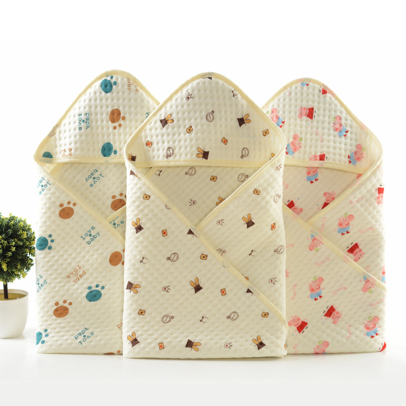 Baby combed cotton quilt wholesale soft printing breathable Four Seasons daily custom newborn swaddling towel quilt