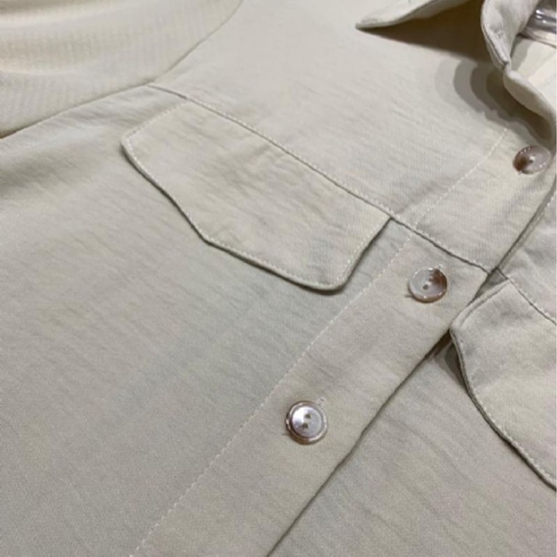 GraceChic GraceChic Set casual alla moda latino-americana, elegante, tinta unita, con maniche a lanterna, camicia monopetto a vita alta_voghion.com