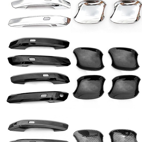 Suitable for 17-22 Audi A4L exterior handle, door bowl sticker, door handle sticker, modified carbon fiber decorative sticker