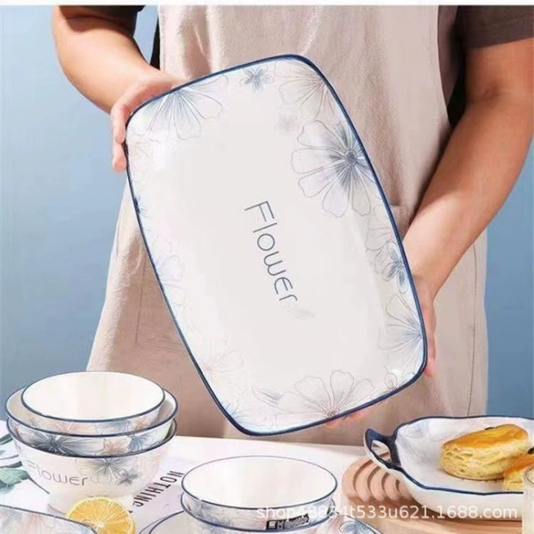 12 -inch rectangular fish plate
