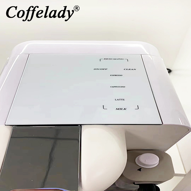 Exportar Cápsula de café de vapor + caja de leche semiautomática 2-en-1 cafetera italiana alta máquina de café espresso leche