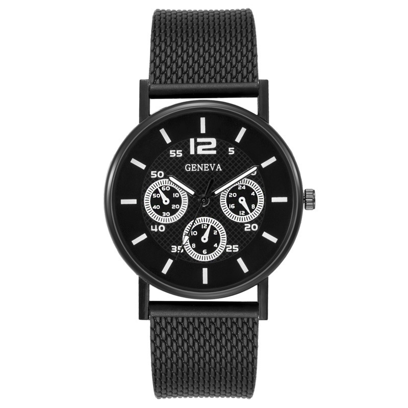 Genève Nouvelle maille minimaliste avec montre pour hommes à quartz_voghion.com