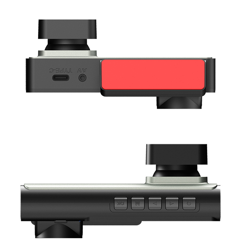 Cross-border driving recorder HD 1080P car front car rear 2 inch three-lens car camera A7WiFi