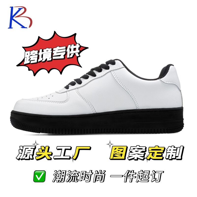 Cross-Border Pattern Customization 3D Printing Fashion Men's Shoes Sneakers Men's and Women's Casual Sports Shoes Air Force One Black Manufacturer Cross-Border Pattern Customization 3D Printing Fashion Men's Shoes Sneakers Men's and Women's Casual Sports Shoes Air Force One Black Manufacturer