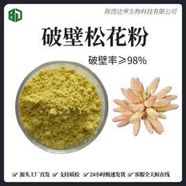 破壁松花粉 头道粉 破壁率高 马尾松花 现货供应 破壁粉供应