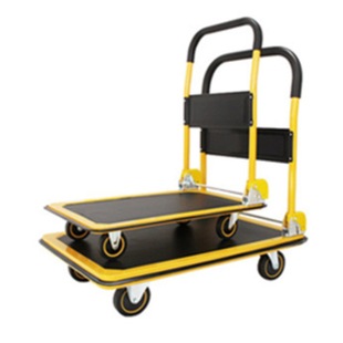 Flatbed Trolley Office Lightweight Light Tone Truck Light Steel Trolley Folding Trolley to Pull Goods