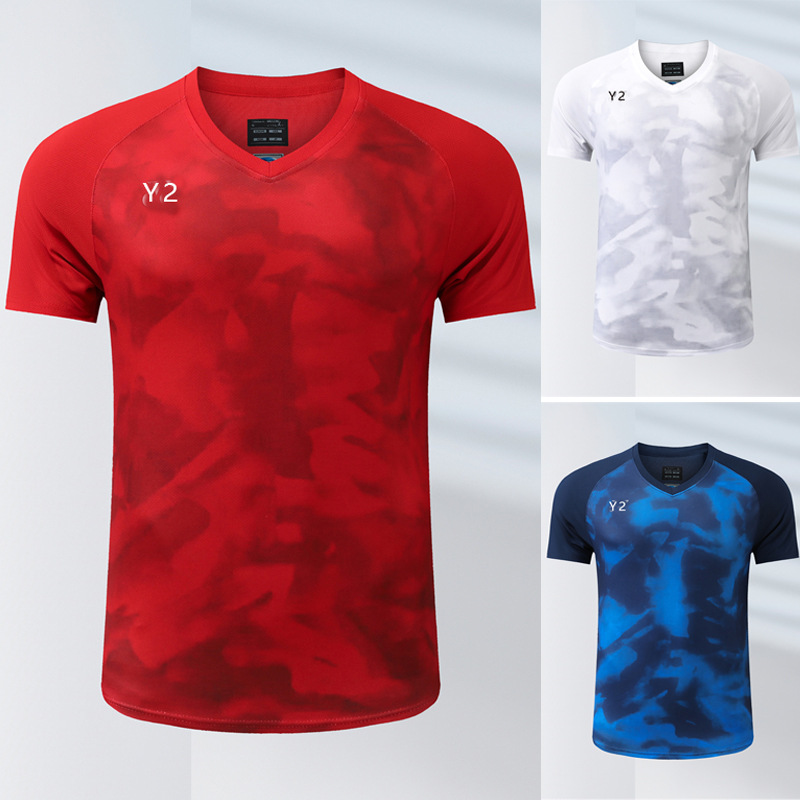 뉴 배드민턴 세트 남녀 반팔 테니스 세트 학생 어린이 배드민턴 세트 문화 셔츠 캐주얼 세트 3129