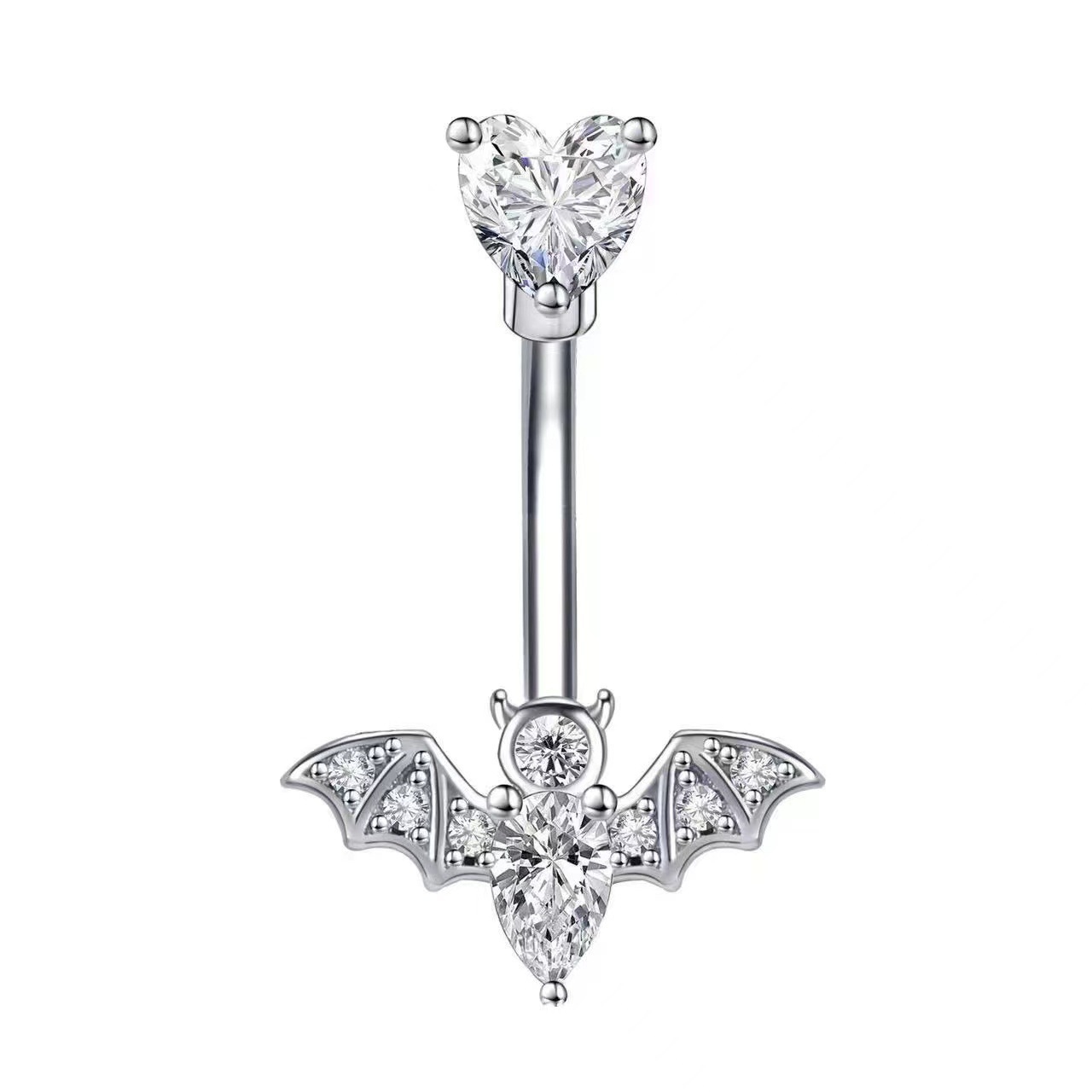 New Cross-border Dark Spider Web Zircon-embellished Ring, Halloween Piercing, Personalized Fashionable European And_voghion.com