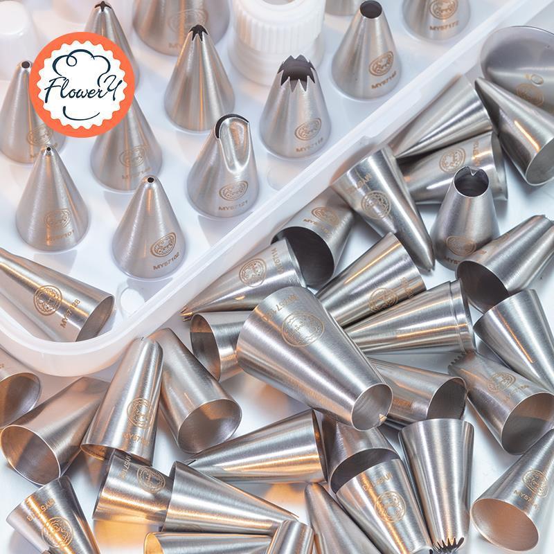 风和日丽韩式裱花嘴蛋糕溶豆泡芙曲奇套装通用八齿六齿大小号家用