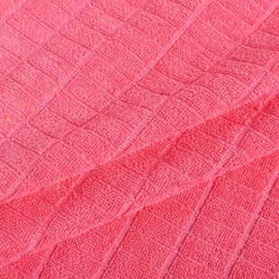 Microfiber Terry Towel, Weft Knitted Stretch Jacquard Terry Towel, Plaid Absorbent Towel Fabric X20