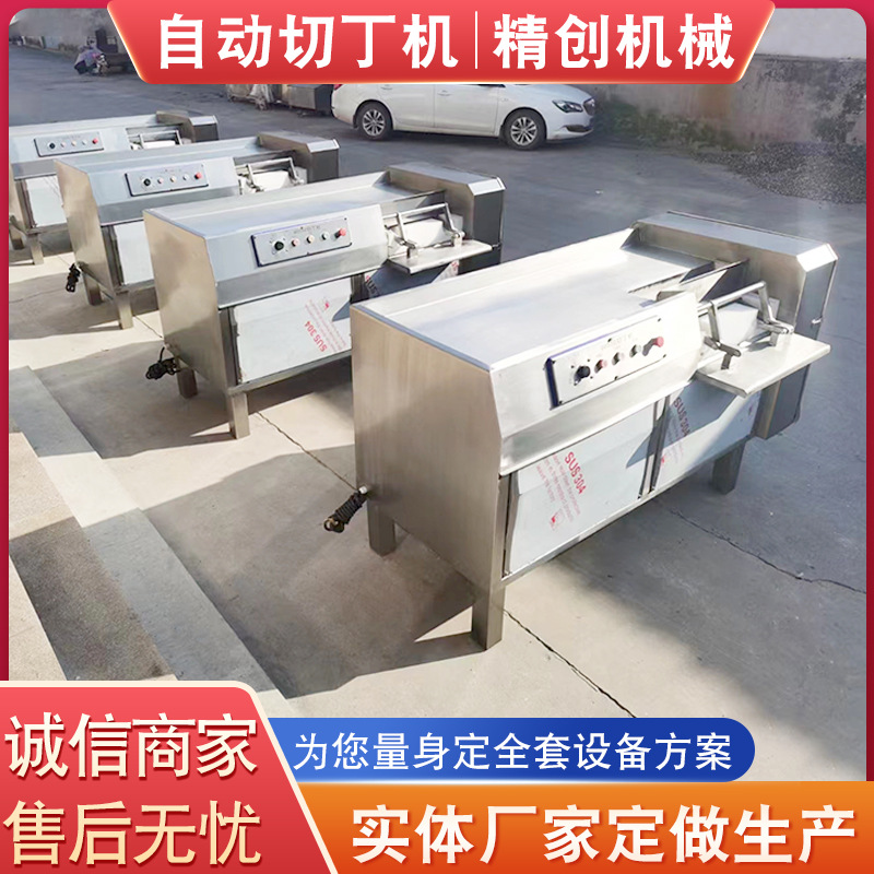 厂家直销精创切丁机价格 小型自动鲜肉切片机 一次性切肉丁机