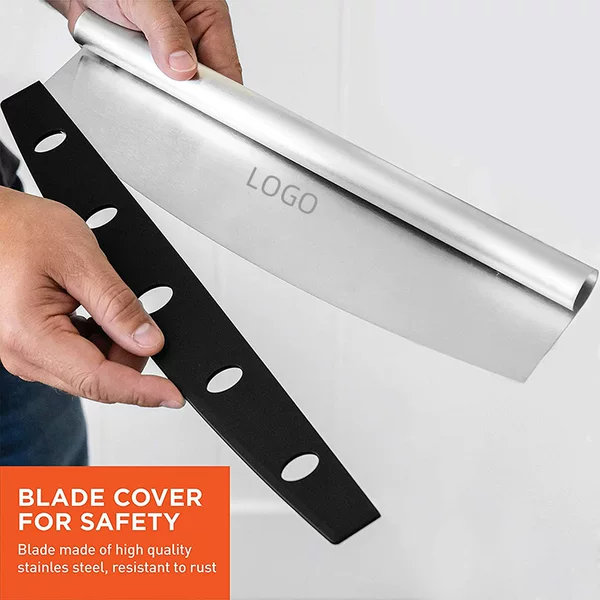 Stainless steel pizza knife commercial pizza half-moon Shaker hob semicircle pizza Shaker multi-purpose pizza cutter