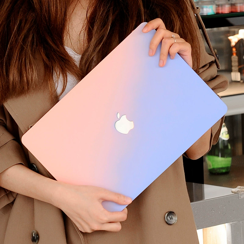 Защитный градиентный матовый чехол (для Apple) для MacBook Air/Pro, включает пленку на клавиатуру и пробки от пыли