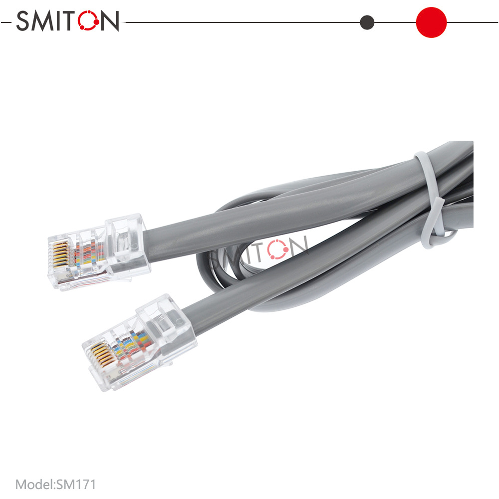 SM171 银色 扁平网络连接线 RJ45 8P8C 全铜线 8C 1.5米