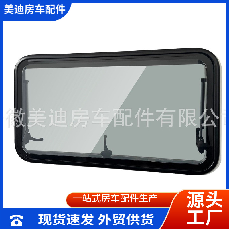 MD-Laos ventana curva esquina exterior de la autocaravana empalme cortina plisada accesorios de autocaravana todo en uno