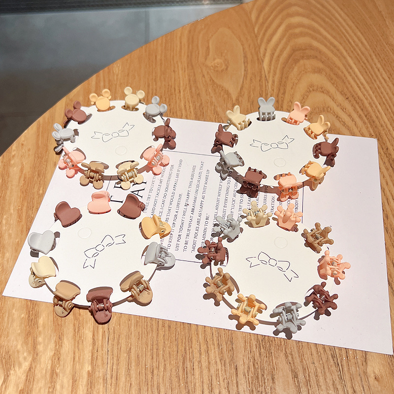 Set de 10 Horquillas Mini con Flores, Estilo Coreano, para Flequillo, Lindas