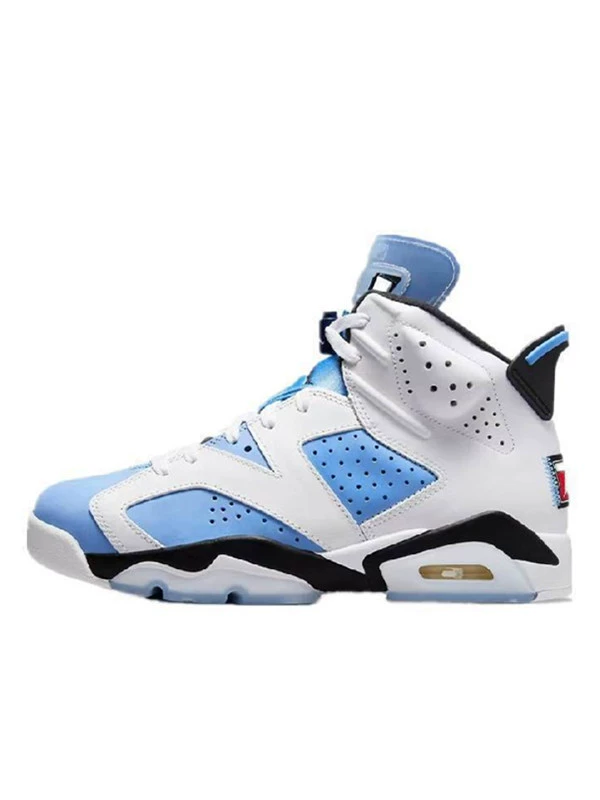 Оригинальные баскетбольные кроссовки Putian Shoe Factory AJ6 North Carolina Lan George City Rabbit, также известные как Green Midnight Blue 6 для мужчин и женщин