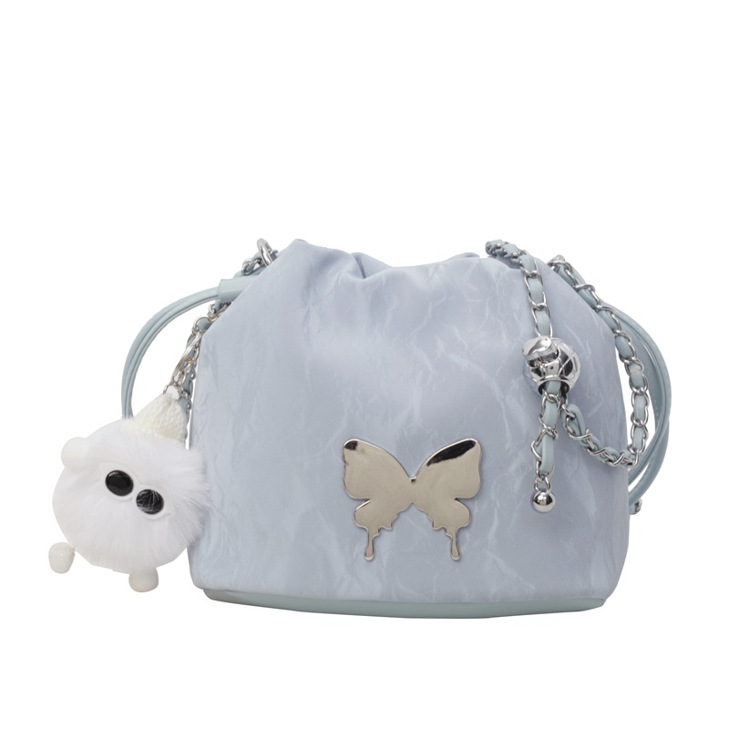 Bolso de verano para mujeres 2025, nueva moda de alta sensación de nicho de diseño de cadena de bolso de moda bolso de cubo