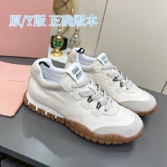 miu~タイヤ厚底白靴、本革レトロ道徳訓練靴、身長を伸ばすカジュアルフォレストシューズ、足を長く見せるスニーカー