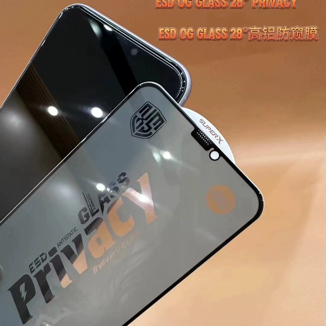 Подходит для Apple 15PROMAX/14/13/Высококалюминиевая, сетка с большой дугой, пылезащитная, антистатическая, черная, с ромбовидным узором, закаленная пленка с защитой от подглядывания