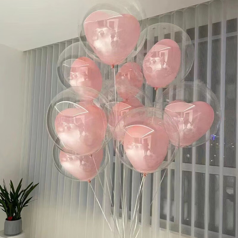 Día de la diosa forma corazón de globo día de nacimiento lleno de helio aire