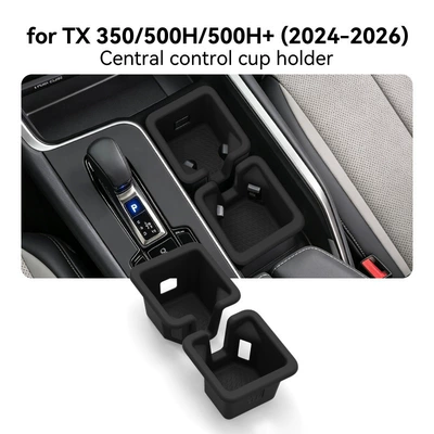 Suitable for 24-26 Lexus TX350 500H center console cup holder protective anti-slip mat car modification (Anti-slip mat) - 24-26-lexus-tx350500h500h-center-console-cup-holder-cover