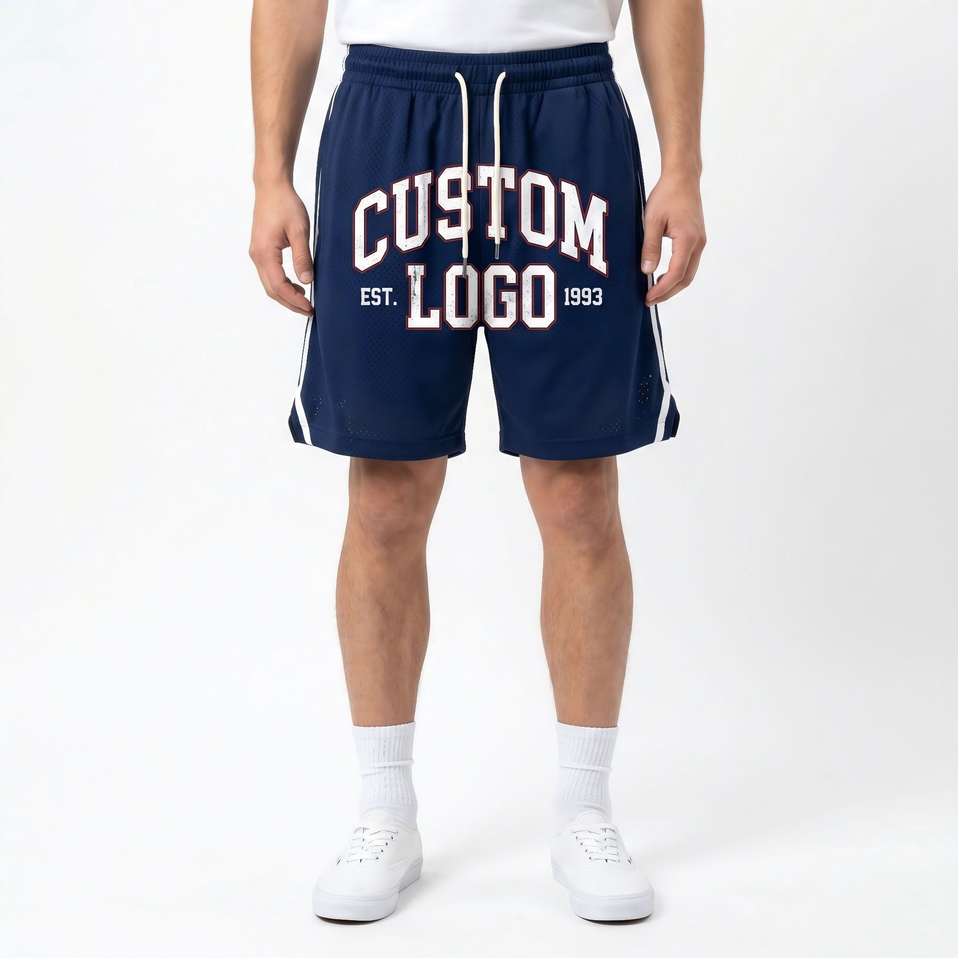 Pantalones Cortos Casuales para Hombre de Mezcla de Algodón Ligeramente Elástico para Deporte y Tiempo Libre