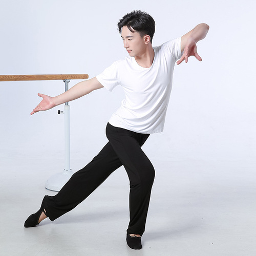 Men's dance practice clothes, adult art school students' physical performance clothes, aerobics clothes, Latin dance clothes, sports suits