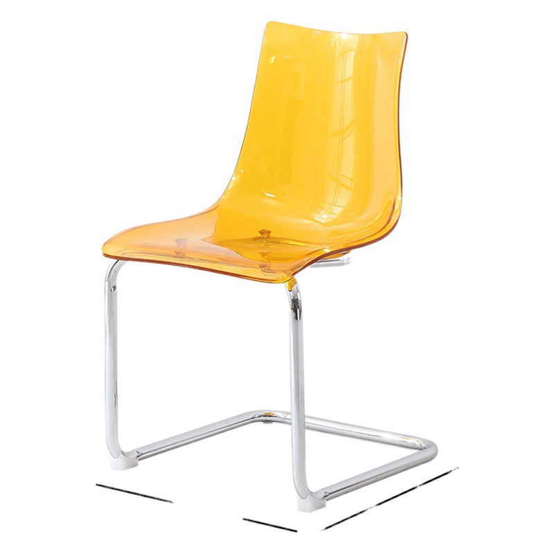 Moderno simple transparente silla diseñador acrílico TOAs Silla de comedor hogar rojo neto creativo respaldo mesa de comedor y silla