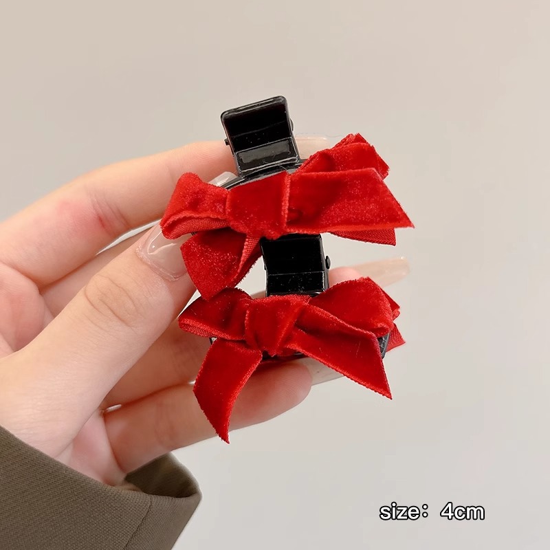 Arco negro pequeño clip de agarre princesa clip de cabello orejas elf clip de cejas clip de cabello orejas traseras clip lateral tocado