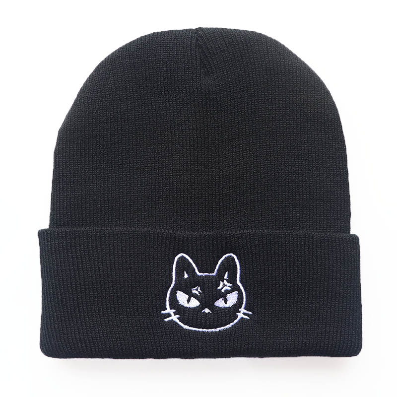 Unisexo Básico Estilo Simple Gato Bordado Prensado Gorro De Lana display picture 2