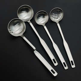 不锈钢汤勺漏勺加厚长柄火锅店专用勺漏勺家用粥勺过滤漏勺厨餐具