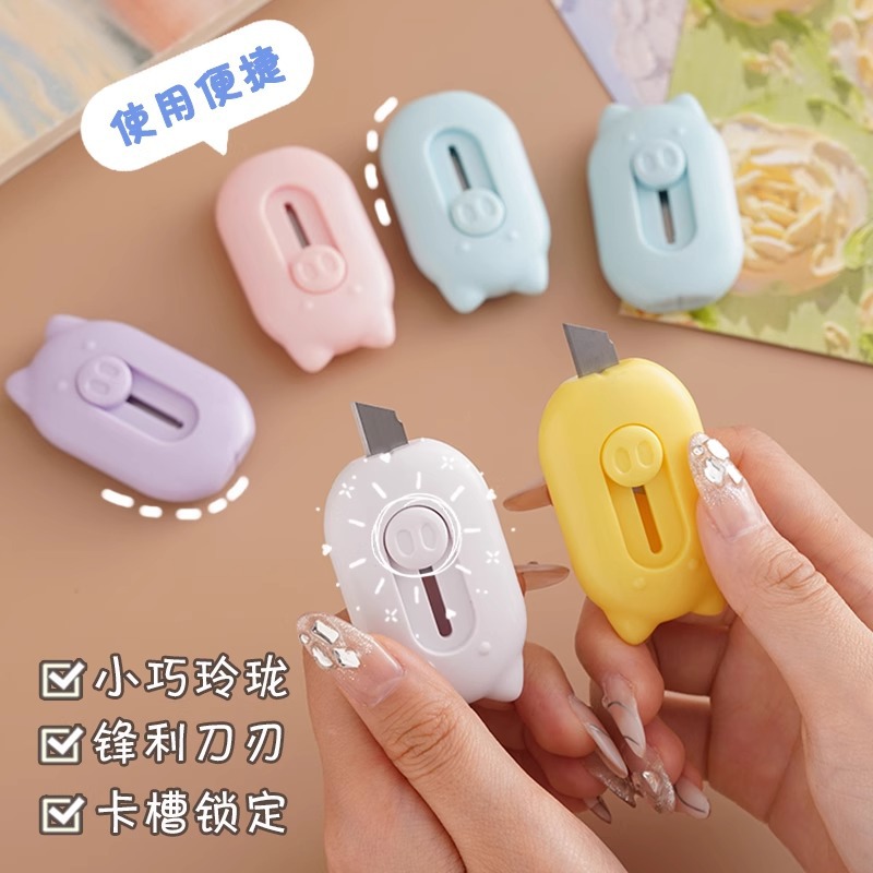 Cuchillo de entrega mini cuchillo de arte portátil pequeño estudiante de entrega de sobres de oficina cuchillo de corte de papel