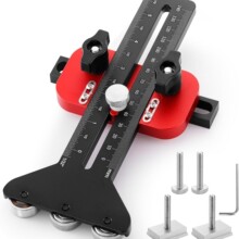 3 滑轮薄撕裂夹具,薄撕裂桌锯夹具桌锯夹具导轨木工工具快速薄撕