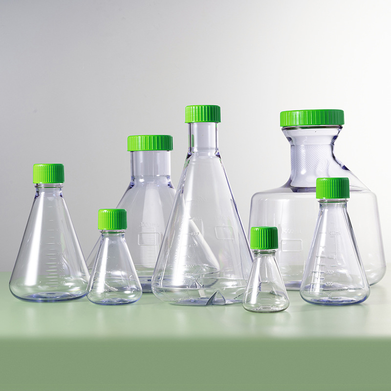 逗点生物 2L三角摇瓶（透气盖），1个/包，6包/箱 (1箱起批)