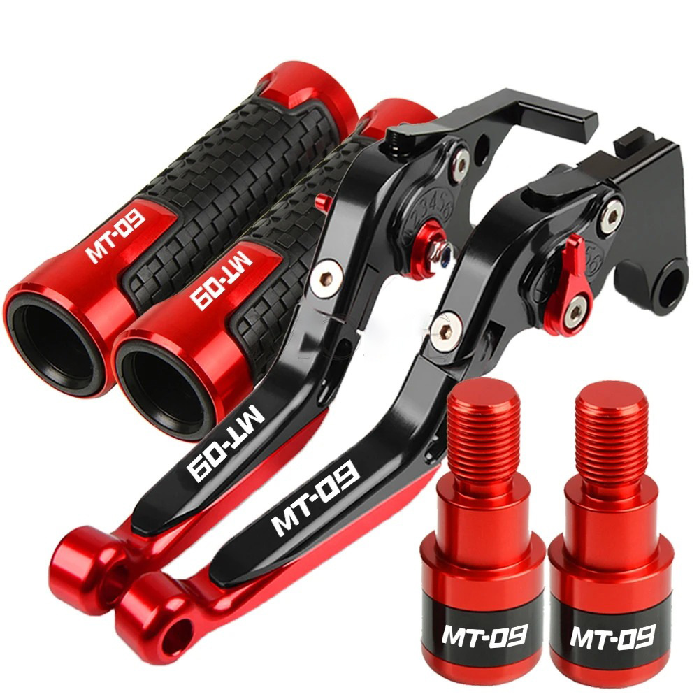 Motorcycle MT-09 Modified CNC Brake Clutch Handle Lever Handlebar Grip Plug Set 13-21